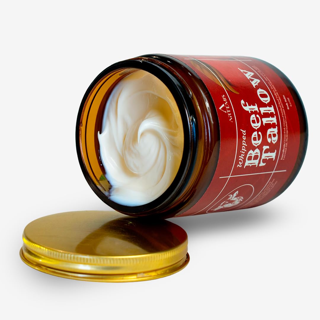 ARTEMIS Whipped Beef Tallow Natural Balm Face Cream, 6 oz (Pack of 1)  Apple Scent